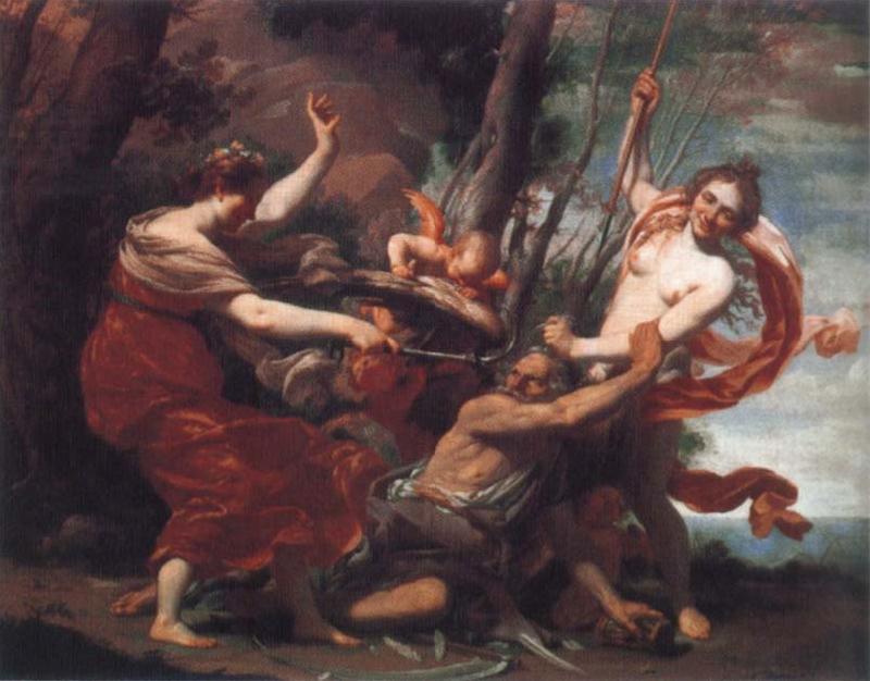 Simon Vouet Time Overcome by Hope and Beauty Sweden oil painting art